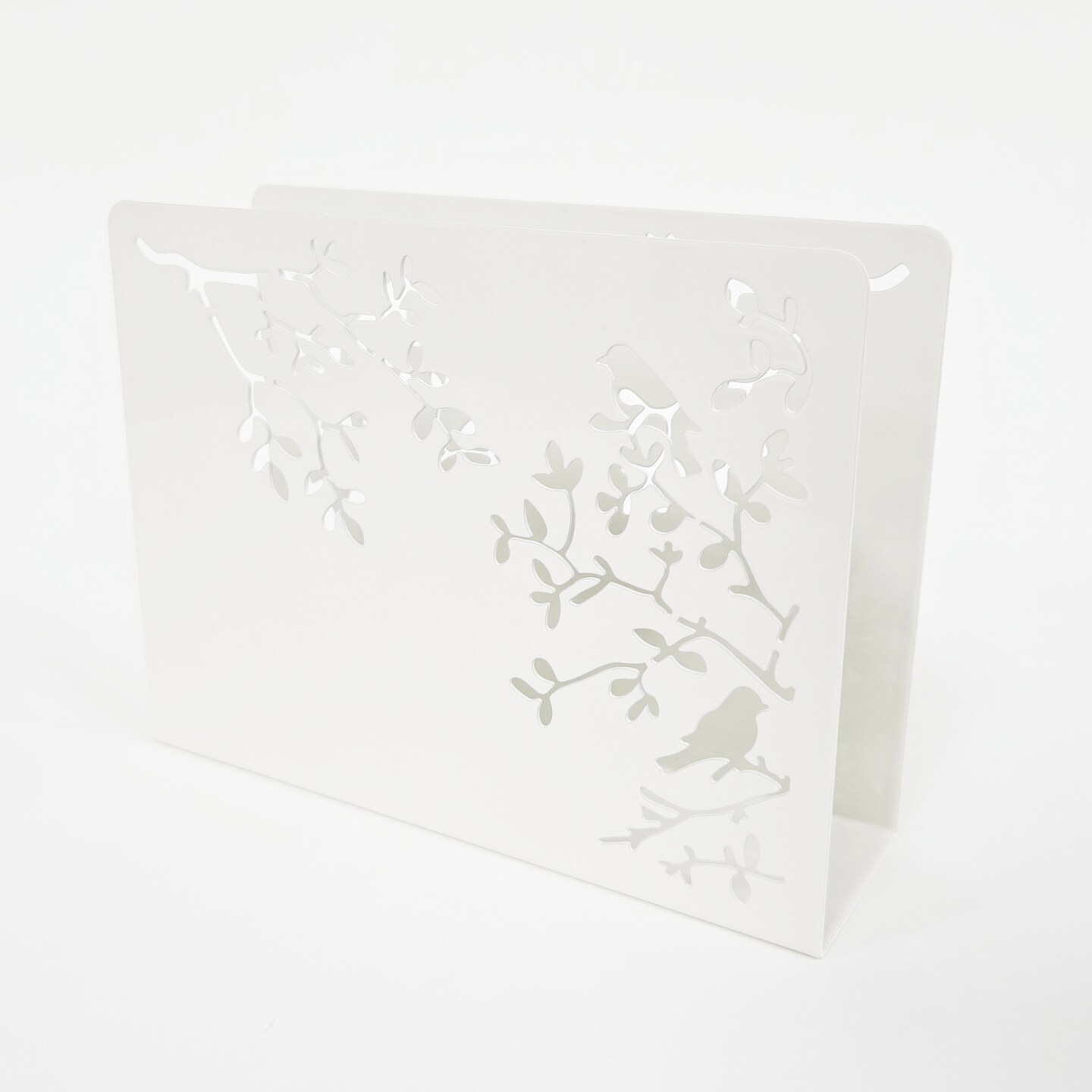 Mango Steam Songbird Tabletop Napkin & Letter Holder for Home, Kitchen, Restaurants