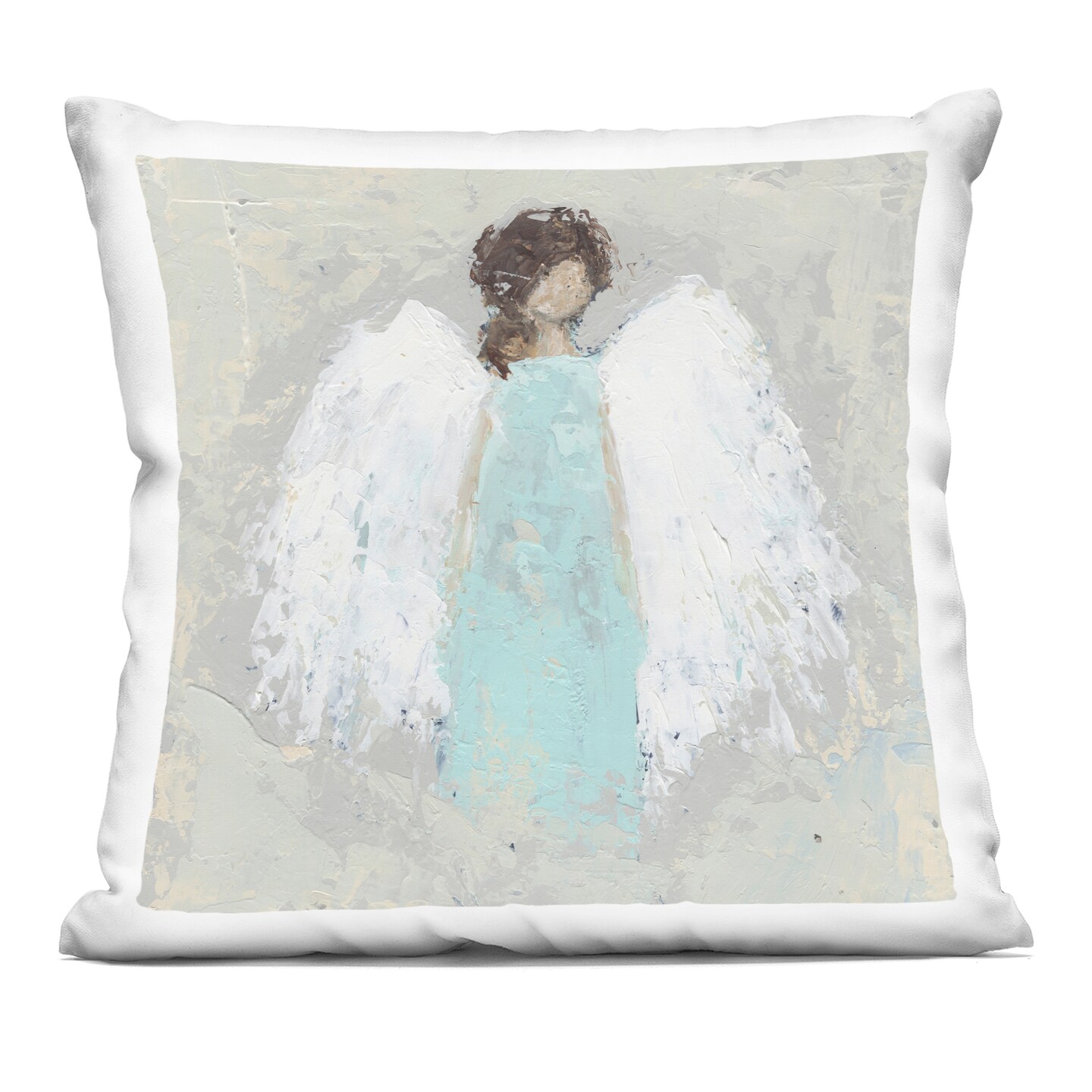 Stupell Industries Soft Angel Impression Indoor Pillow, 18 x 7 x 18