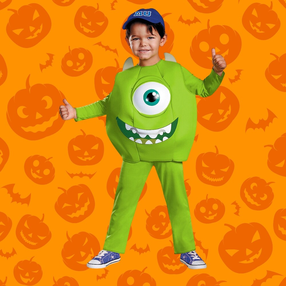 Toddler Deluxe Mike Wazowski Costume from Monsters University with Cap