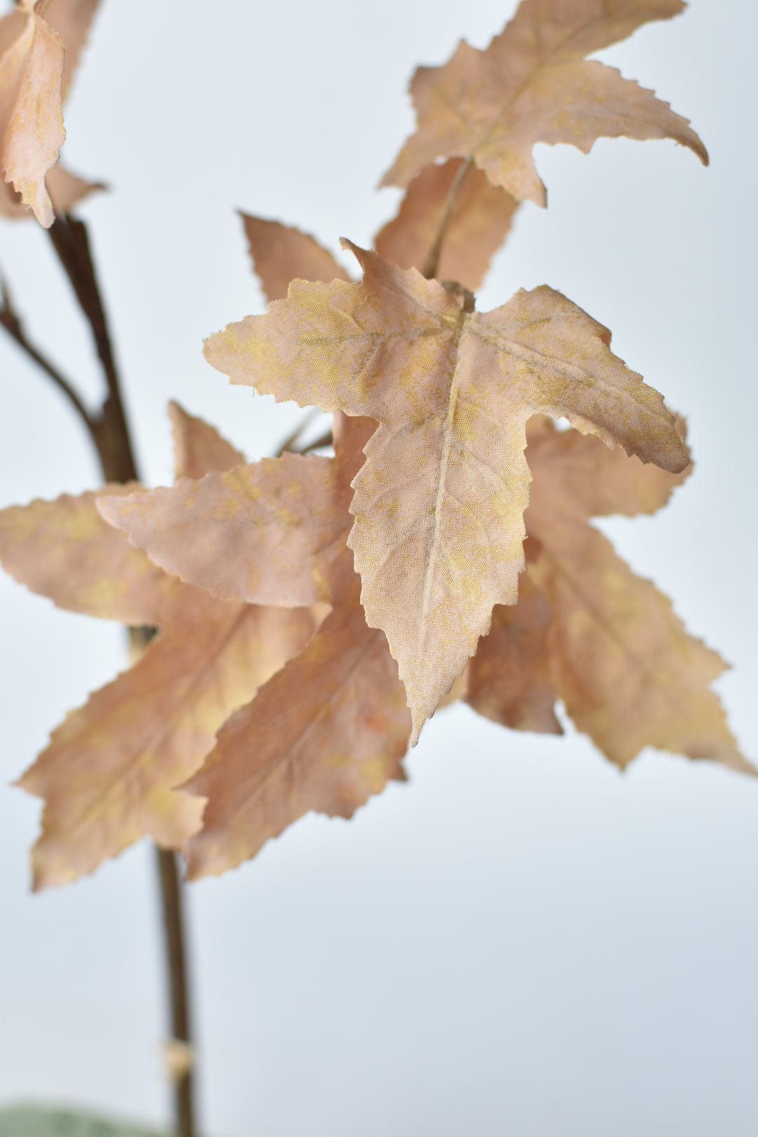 34&#x22; Faux Tan Maple Leaf Bundle (includes 2 Stems)