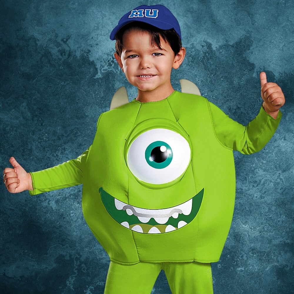 Toddler Deluxe Mike Wazowski Costume from Monsters University with Cap