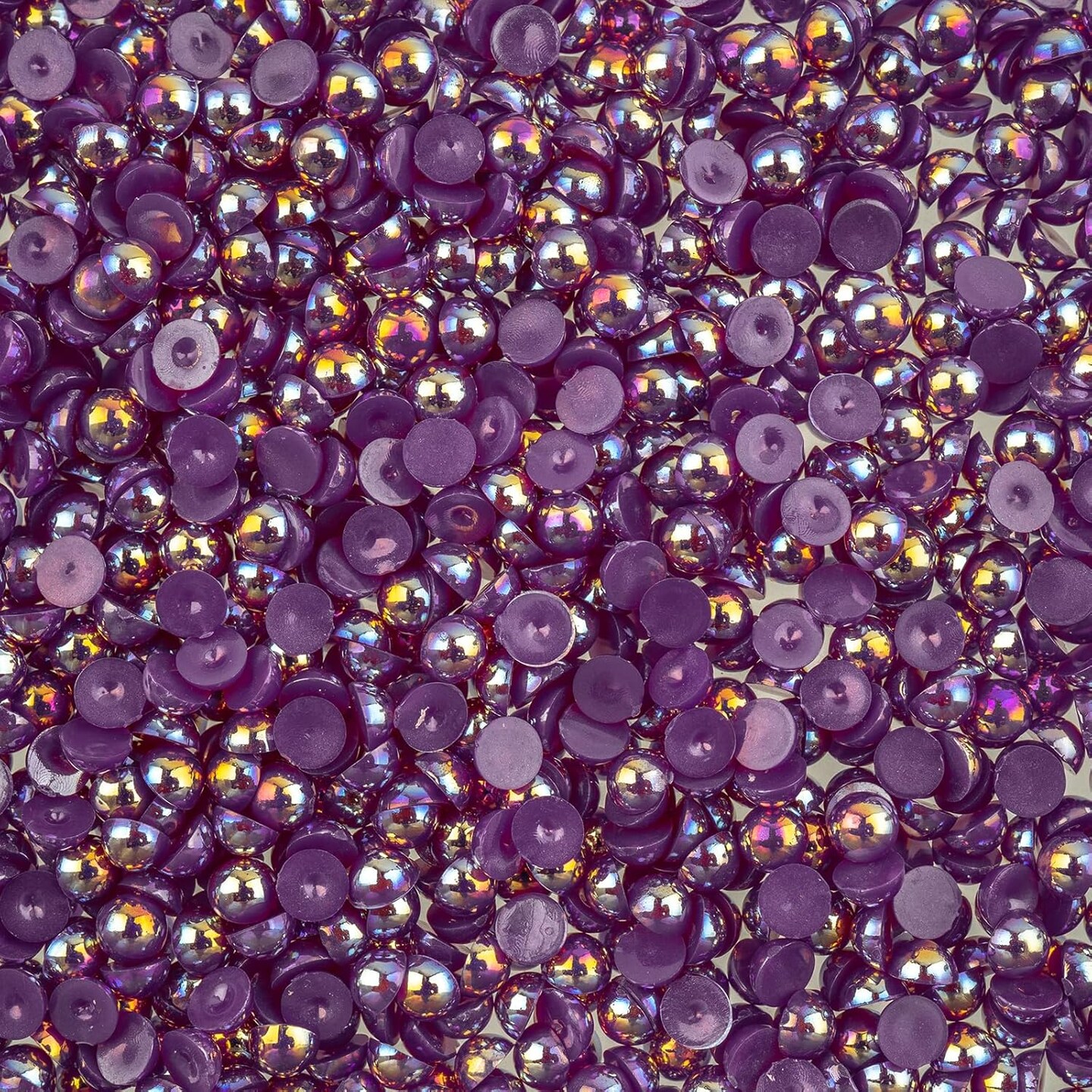 Crystal Lane DIY SS16(4mm) Plastic Pearl Flatback Rhinestones, 975pcs