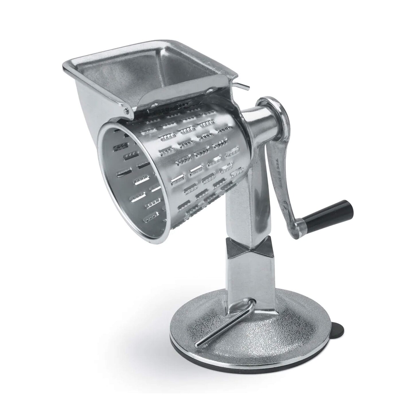 King Kutter Manual Food Processor with Suction Cup Base &#x26; #1, #2, #4 Cones
