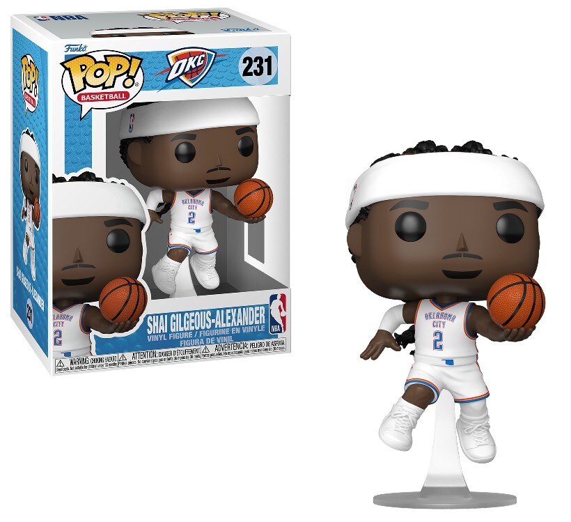 Shai Gilgeous-Alexander OKC Thunder White Jersey NBA Funko Pop!