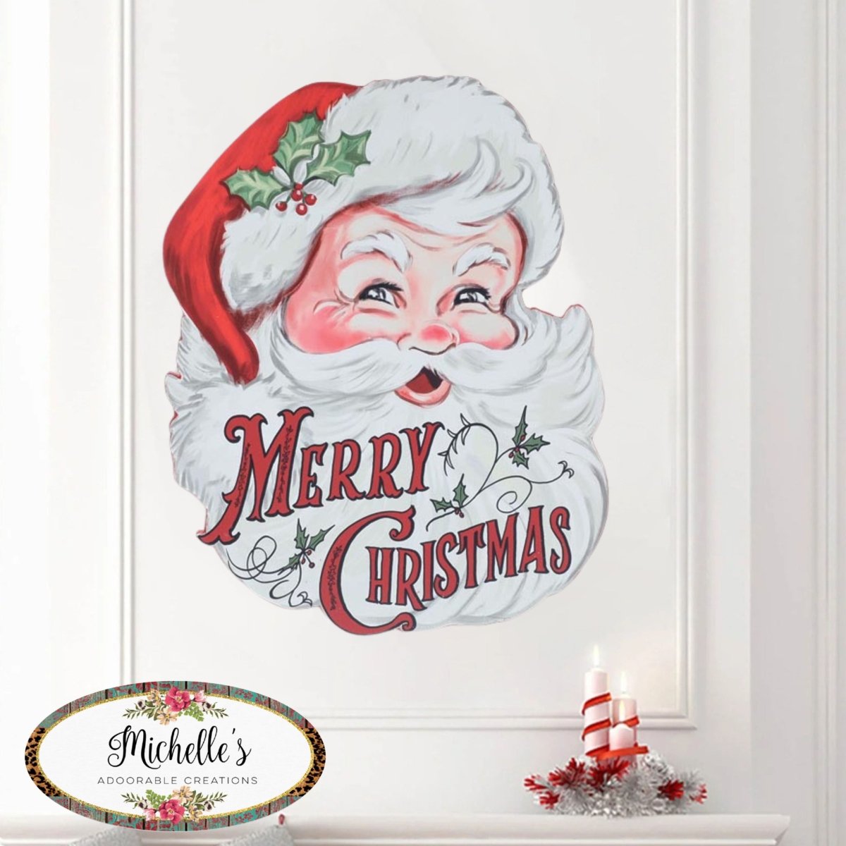 Santa Face Wall Hanging