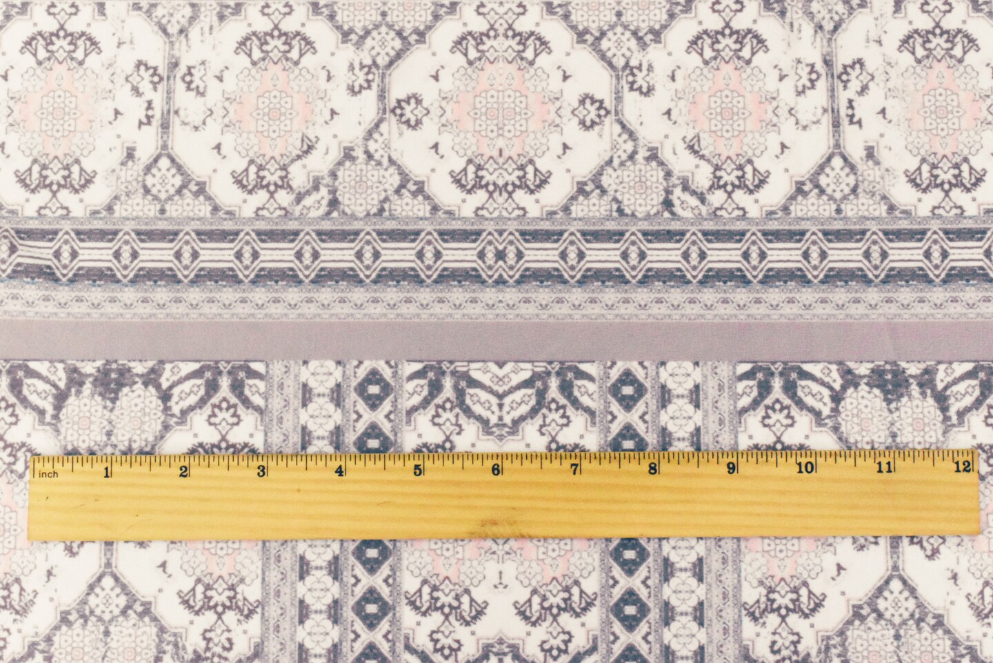 Ivory-Mauve-Multi Moroccan Printed Stretch poly Tricot Knit Swimwear Fabric By the Yard