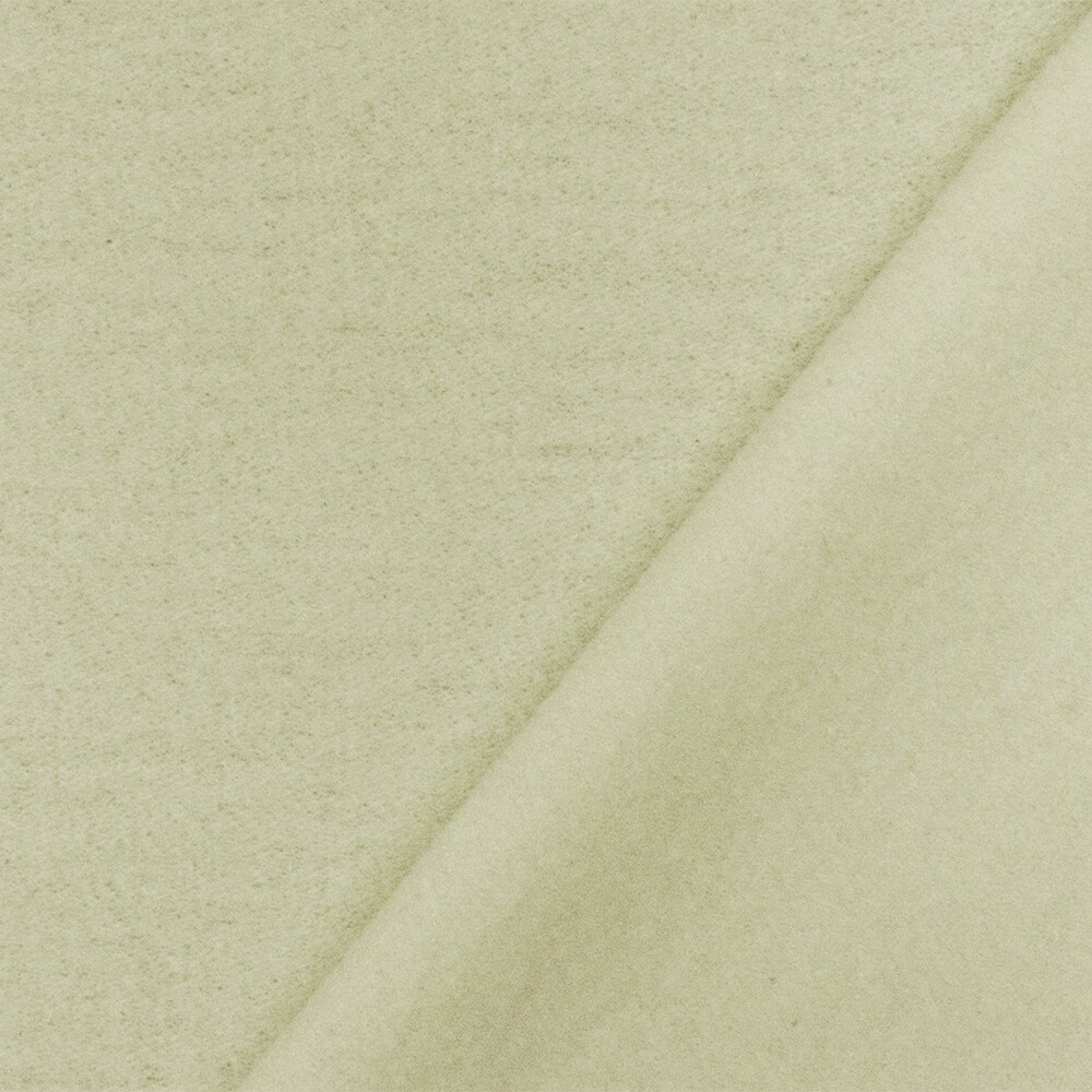 Ivory Solid Wool Poly Double Brushed Jacketing Knit Fabric By the Yard