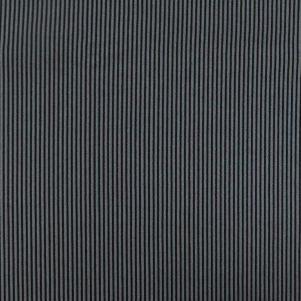 Gray-Black Famous Maker Stripe Jacquard Stretch Double Knit yoga Fabric By the Yard