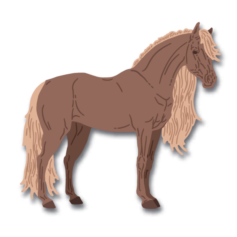 Lovely Layers: Horse - Honey Cuts - Stand-Alone Dies