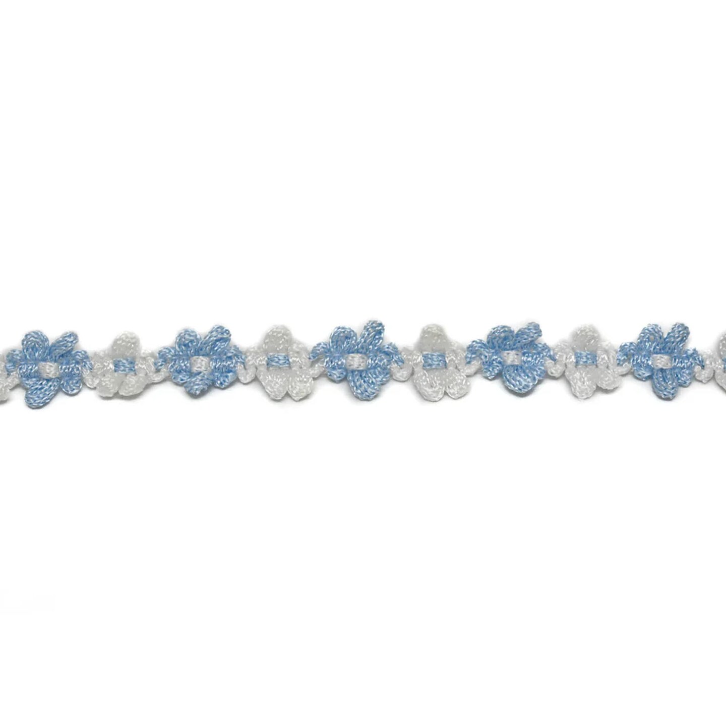 1 Yard Two-Tone Floral Braided Gimp Trim Decorative DIY Craft Ribbon 0.63 inch Width