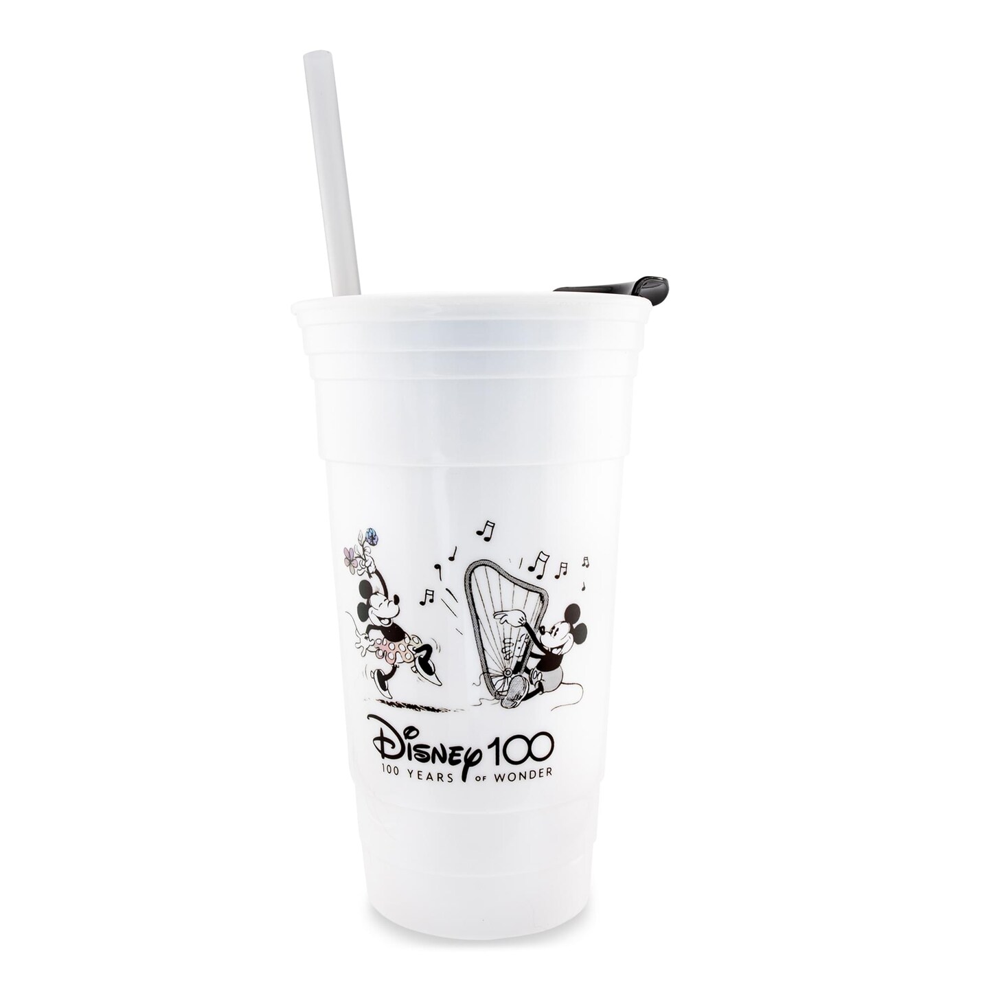 Disney 100 Mickey and Minnie Mouse Dance Tumbler With Lid and Straw | 32 Ounces