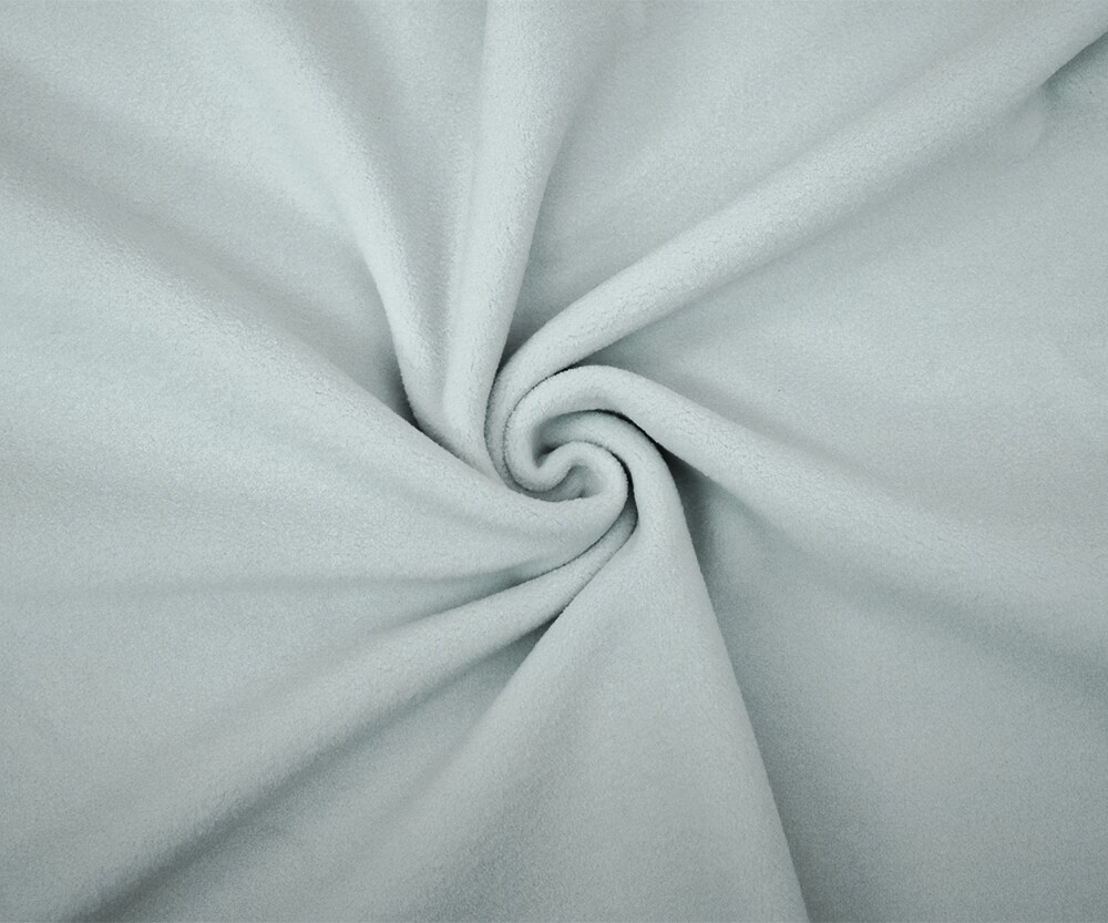 Light Gray Polyester Heavy Weight Polartec Wind Pro Knit Fabric By the Yard