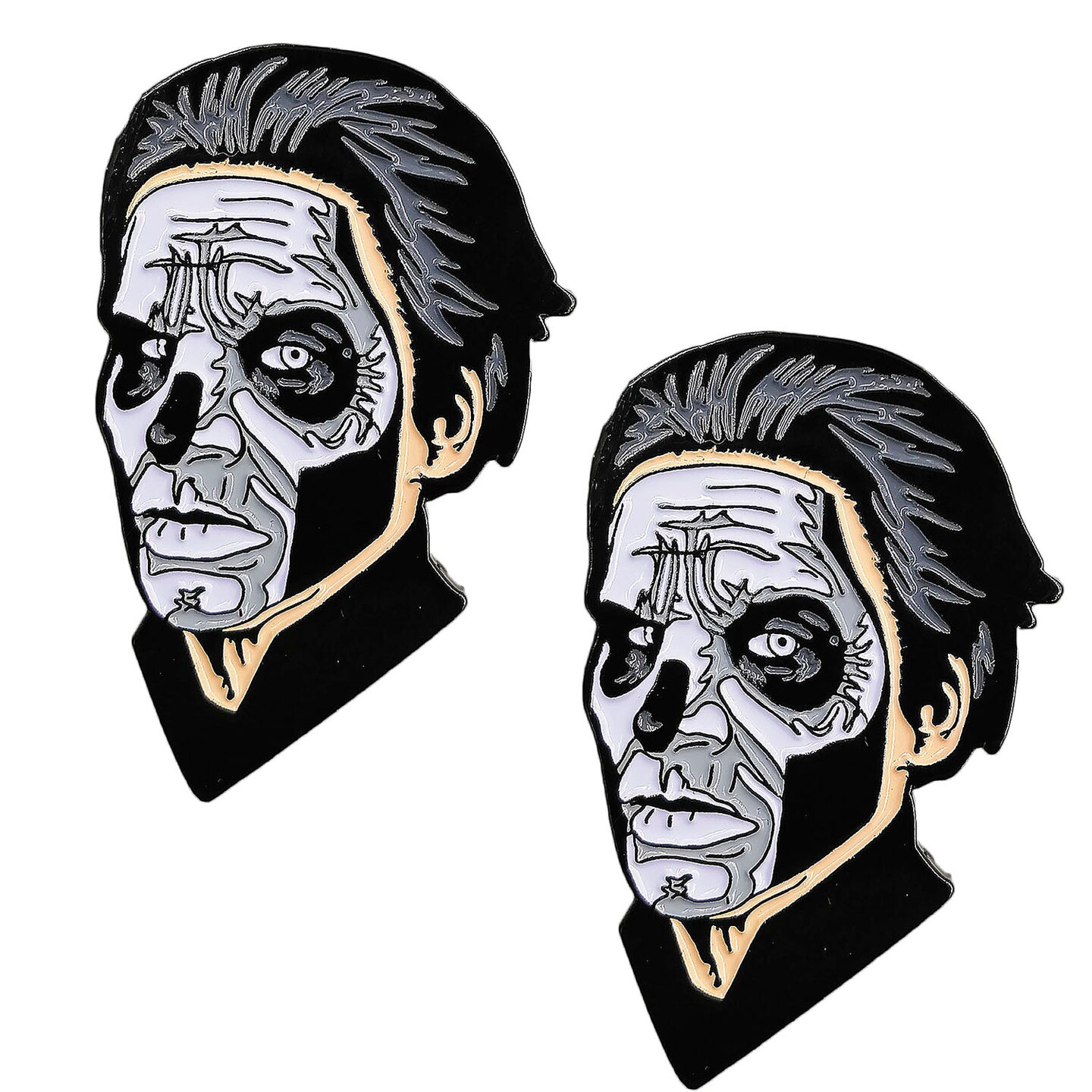 2" Ghost Papa Emeritus III Character Face Full Color Enamel Pin