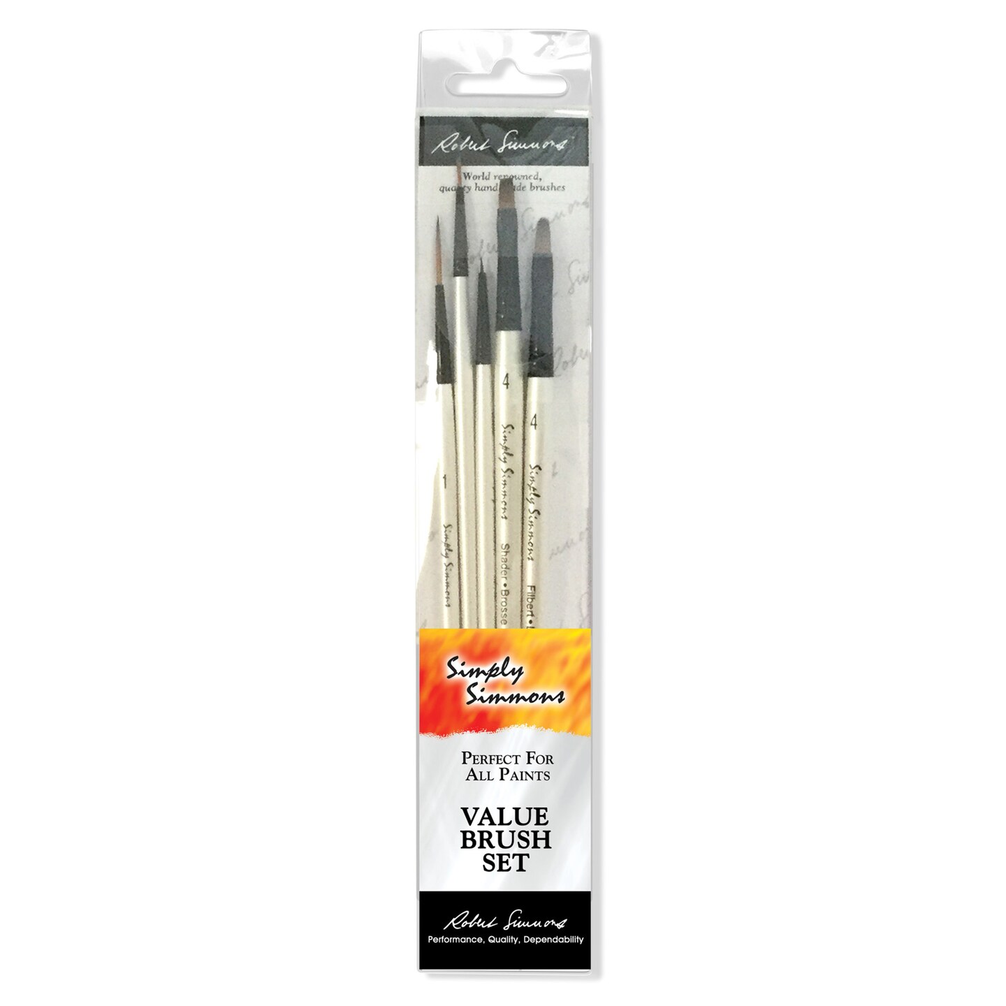 Princeton Simply Simmons Detail Brush Set 5/Pkg-Devilish