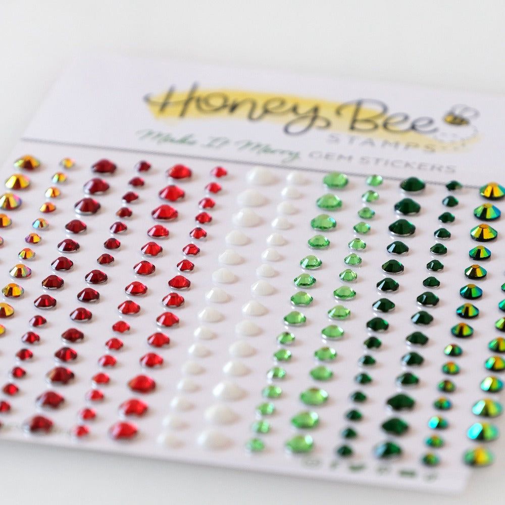 Make It Merry Gem Stickers - 210 Count