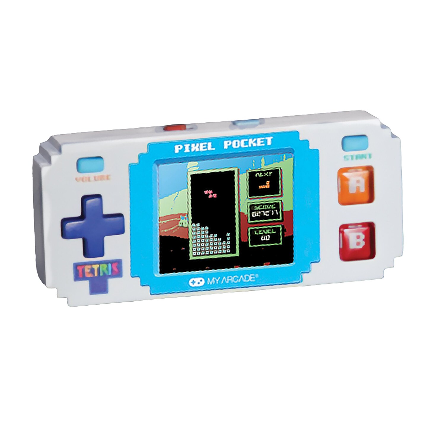 Collections Etc Pixel Pocket Mini Tetris Portable Gaming System
