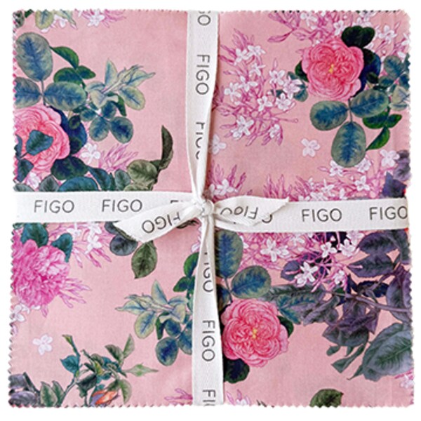 Rosa 10&#x22; Square Pack (Layer Cake) by  for Figo (TROSA42-10)