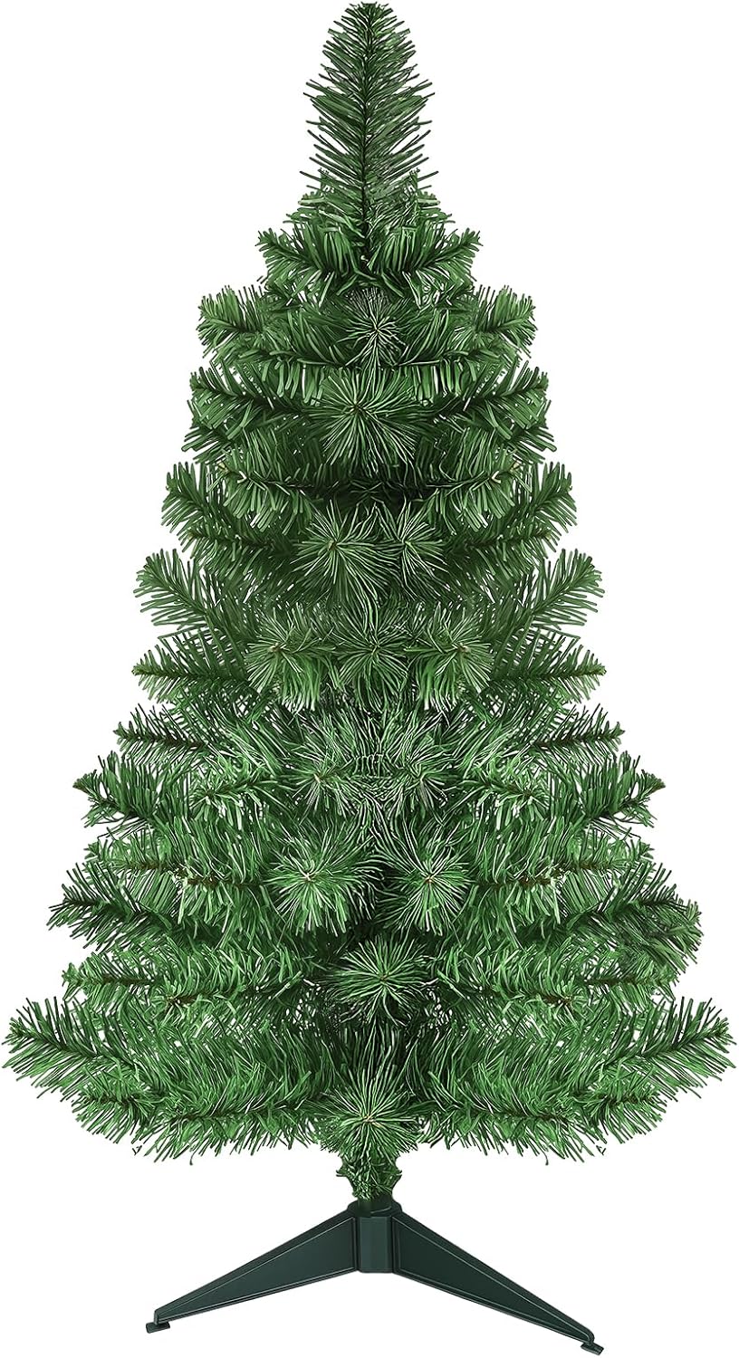 3Ft Premium Artificial Small Mini Christmas Tree for Tabletop (Green ...
