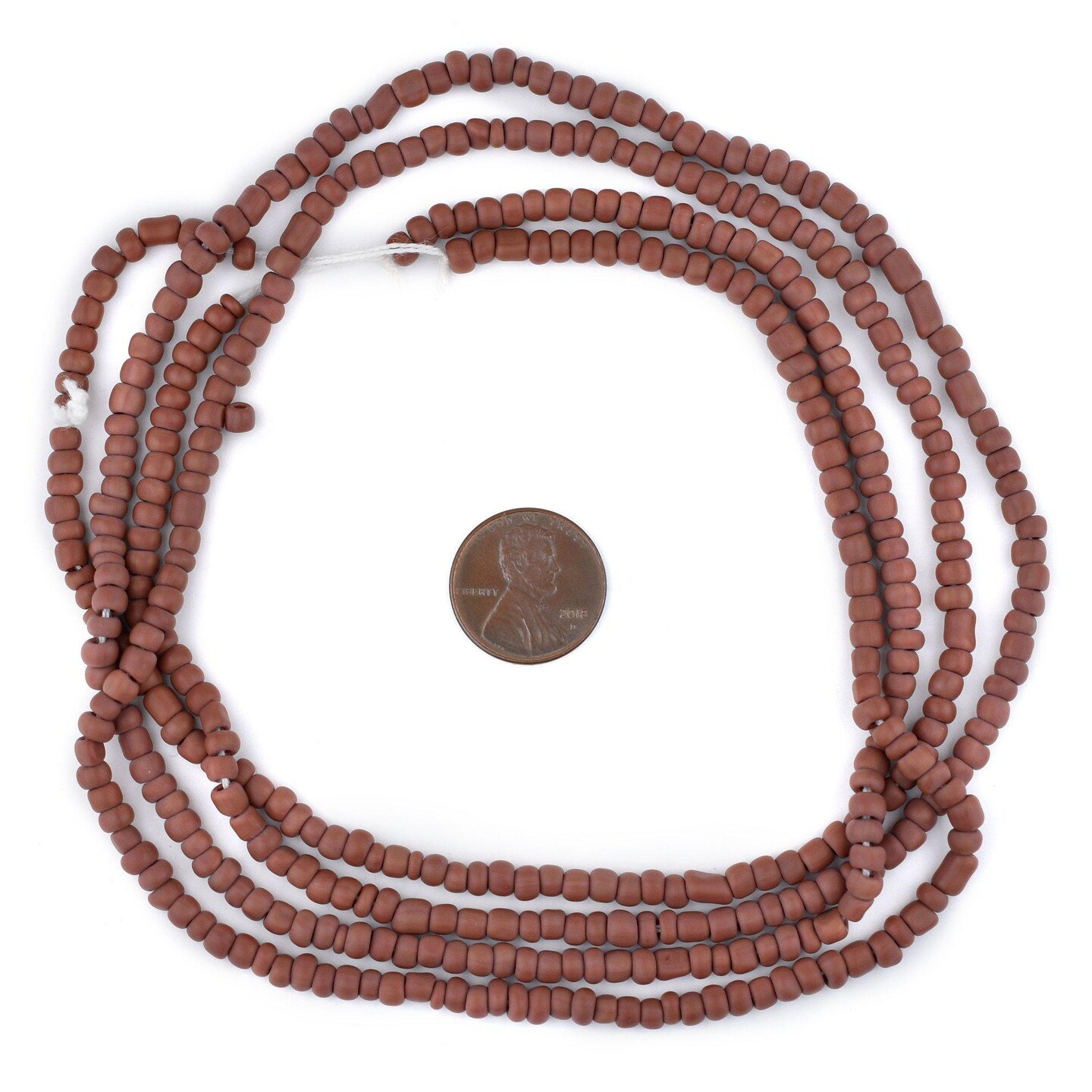 The Bead Chest Brown Matte Glass Seed Beads (4mm) - 24 inch Strand of Quality Glass Beads