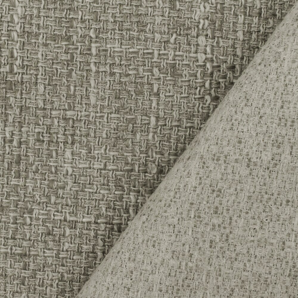 Taupe-Gray Texture Poly Dobby Woven Home Decorating Fabric By the Yard