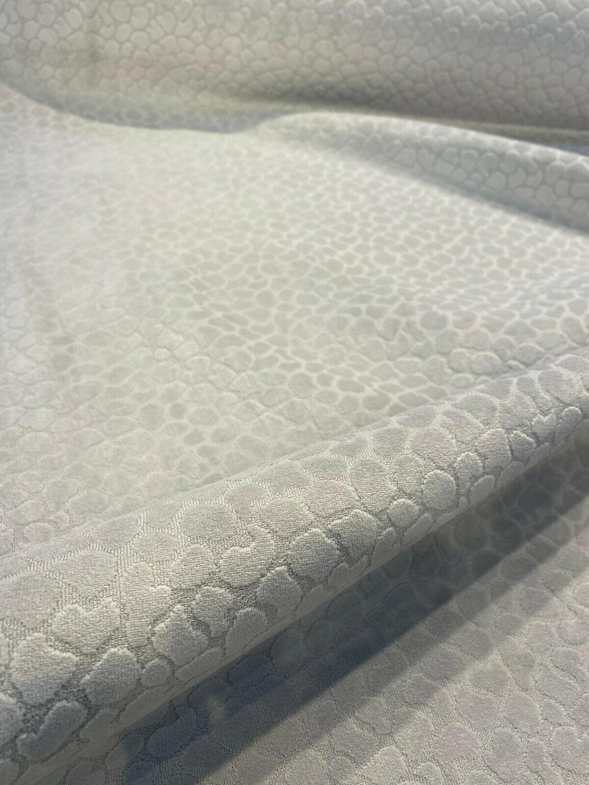 1 Yard Upholstery Velvet Fabric Regal Gray Dove Reese Pebble Soft Textured 100% Polyester 54 Inch Width