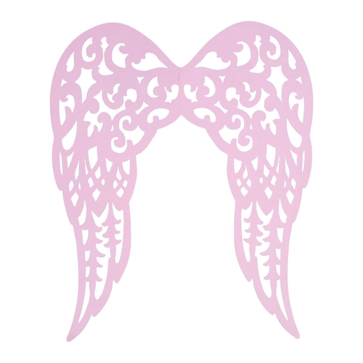 24&#x22; Metal Filigree Angel Wings: Light Pink