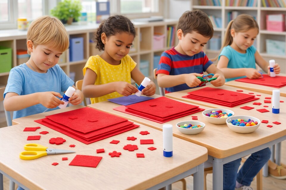 Premium Felt Sheets – 22 Vibrant Colors for Crafts, DIY, and School Projects