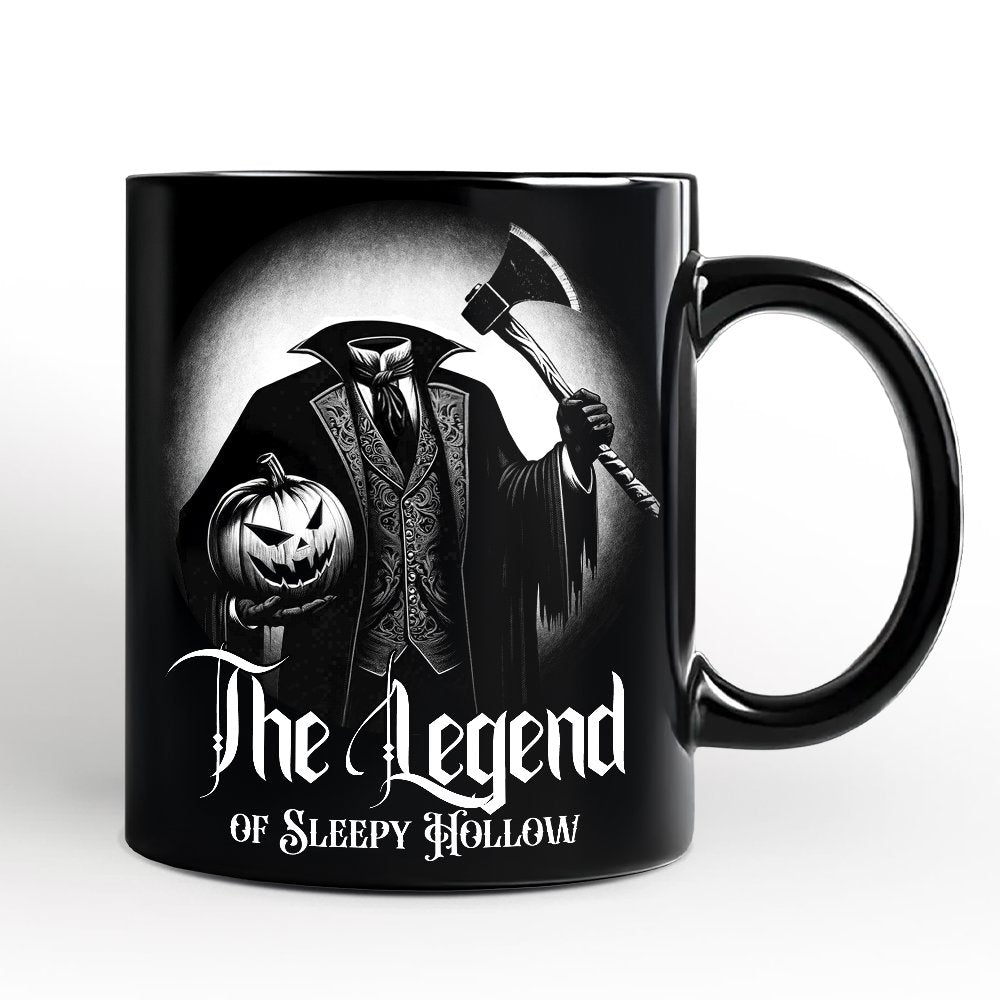 Headless Horseman Spooky Portrait Mug Horror Villain Theme Halloween Gift