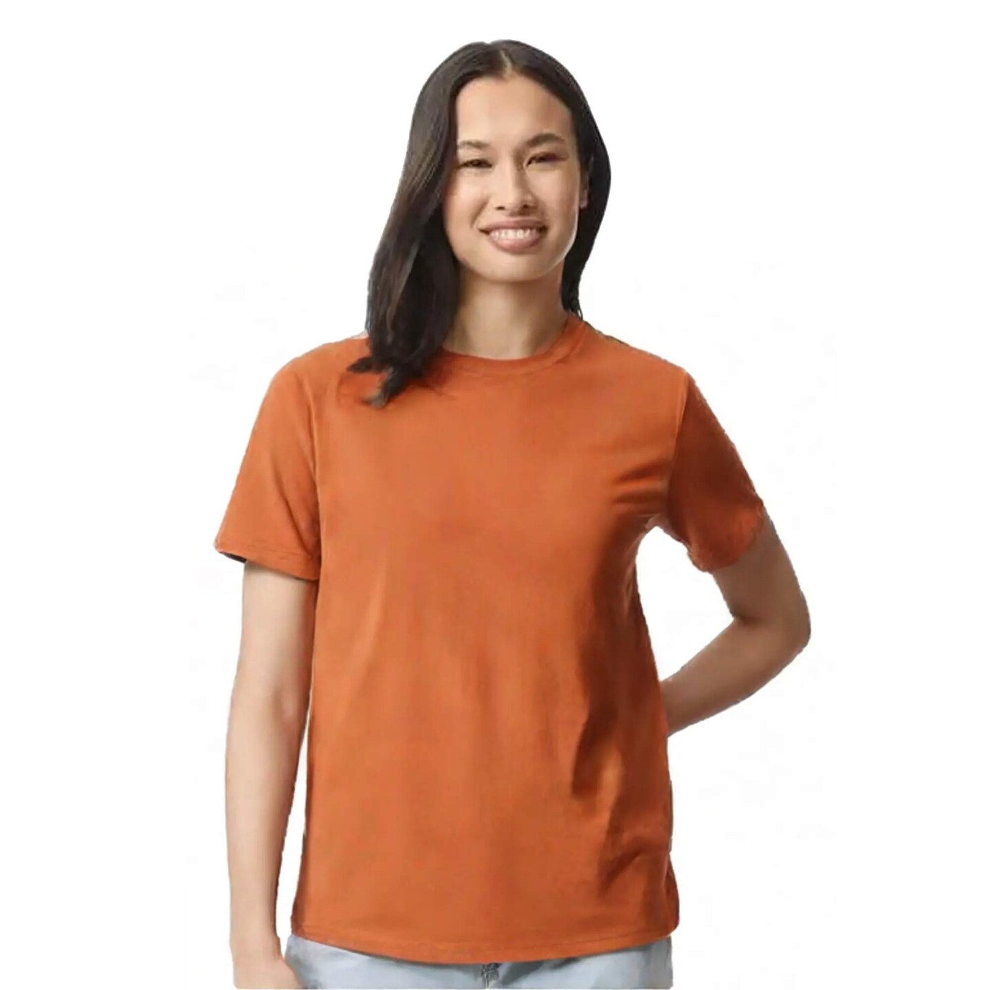 Gildan® Crewneck Heavy Cotton Short Sleeve T-Shirt 5.3 oz 100% Cotton Classic Fit Everyday Blank Tee for Custom Printing