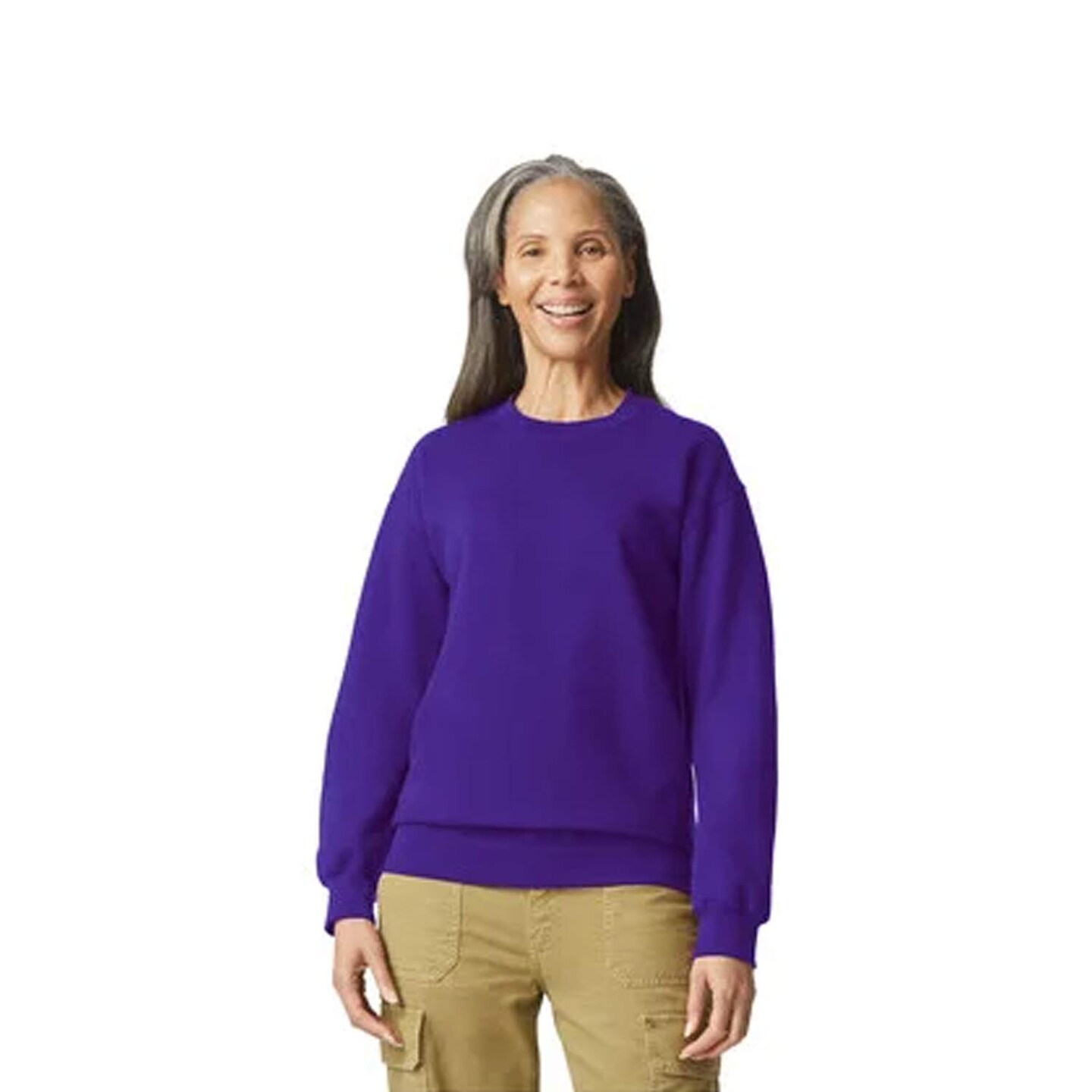 Gildan Adult Heavy Blend Long Sleeve Crewneck Sweatshirt 8 oz 50/50 Cotton Polyester Fleece Pullover
