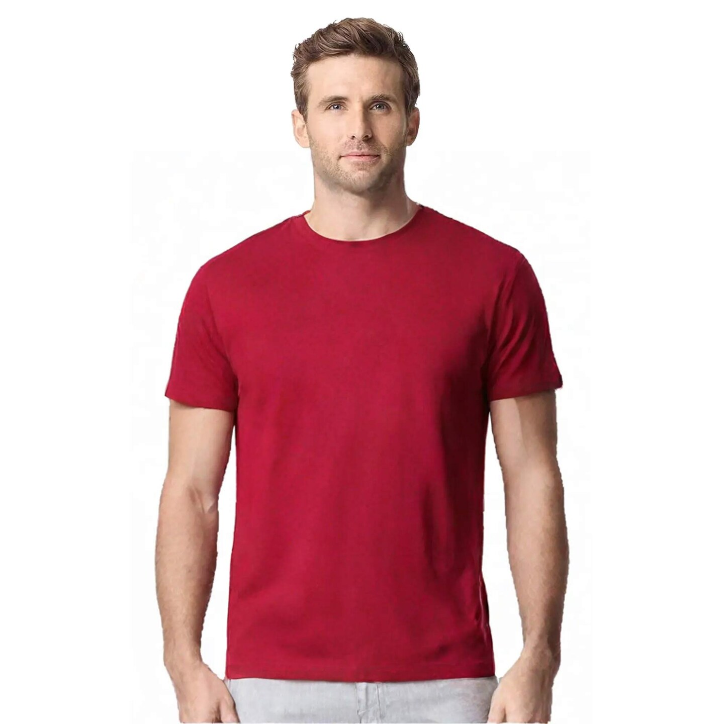 12 Pack: Gildan® Heavy Cotton Men’s Crewneck Short Sleeve T-Shirt for Workwear Print Ready 100% Cotton Tee