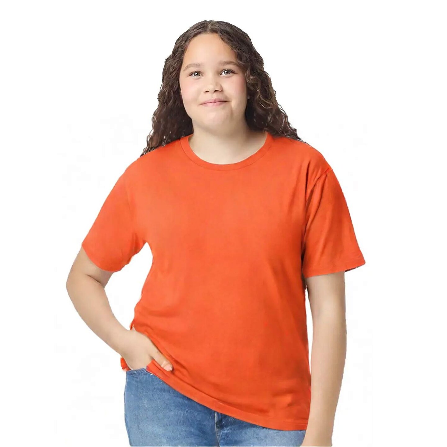 Gildan® Cotton Youth Crewneck Short Sleeve T-Shirt 6 oz 100% Cotton Classic Fit Durable Everyday Kids Tee