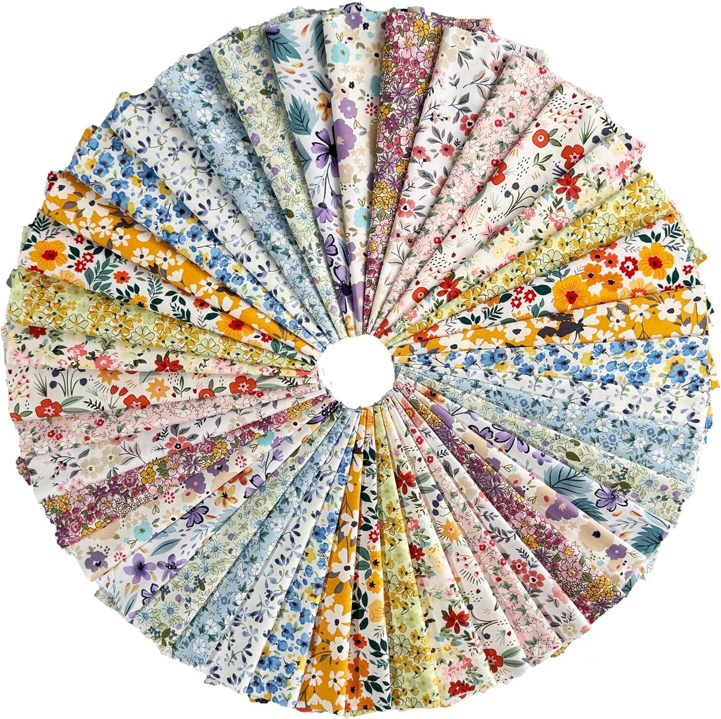 42-10" Quilting Cotton Fabric Bundles Printed Floral Craft Fabric Precut 100% Cotton