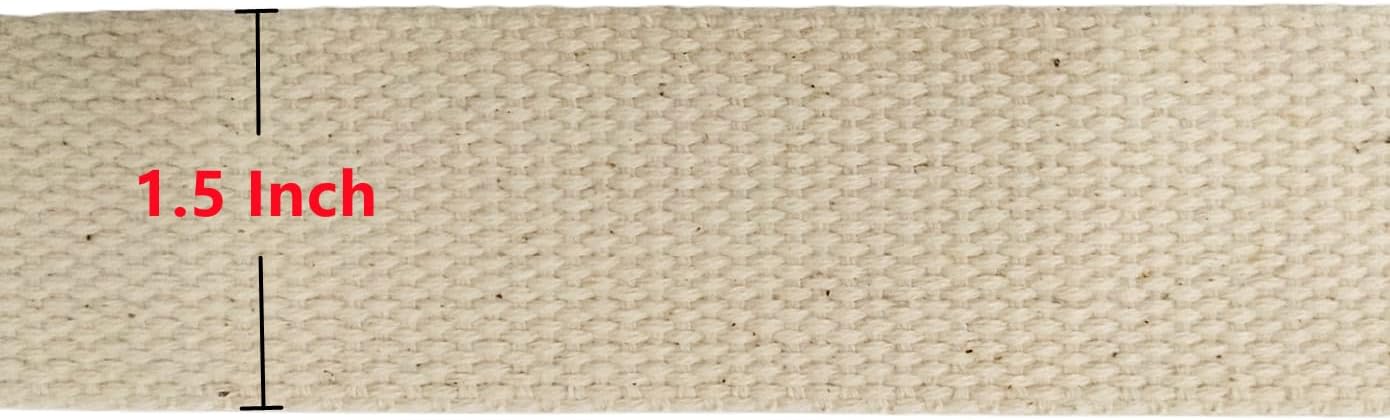 11 Yards Natural Heavy Cotton Webbing - 1.5 Inch