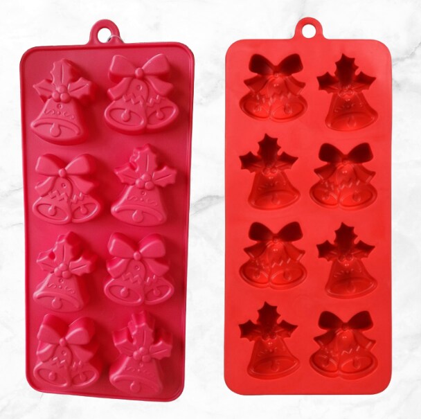 Christmas Bells Treat , Ice, Wax , Silicone Mold