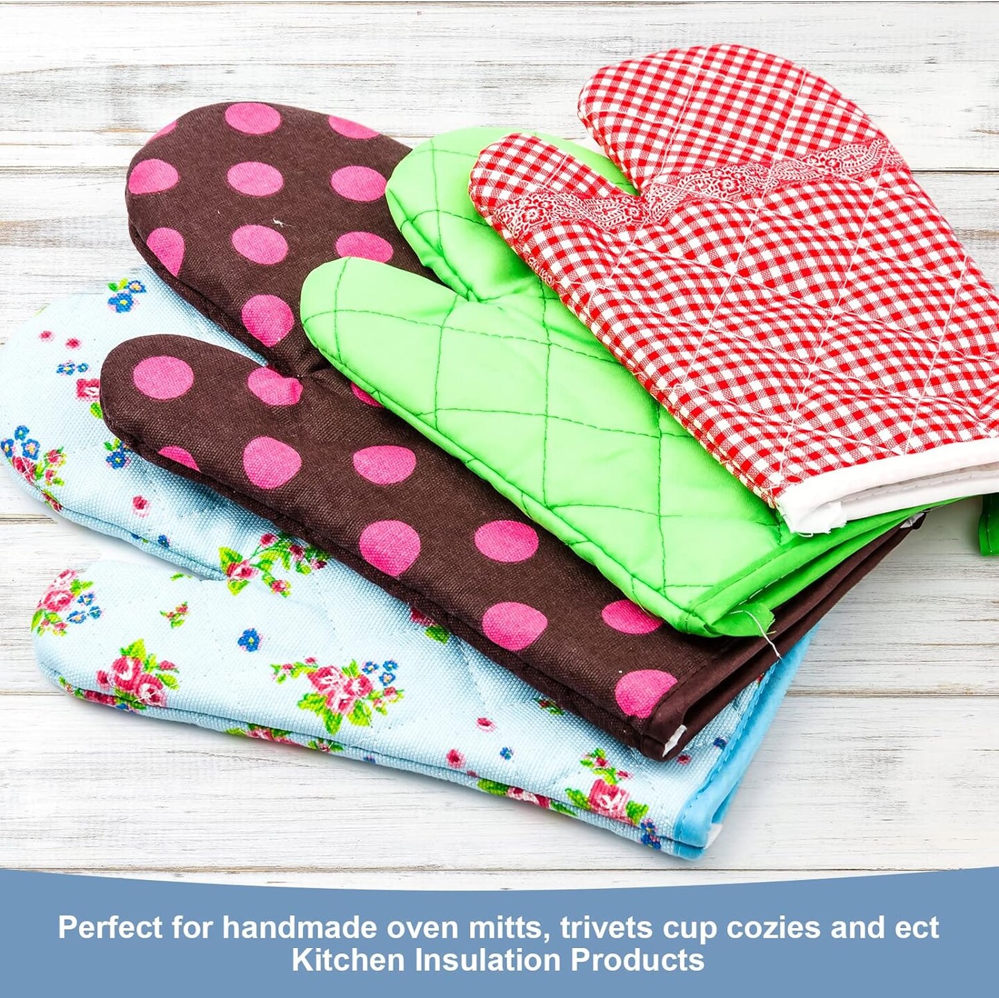 3 Pcs Natural Cotton Quilt Batting Heat Resistant Batting Warm White (40 x 40 Inch)