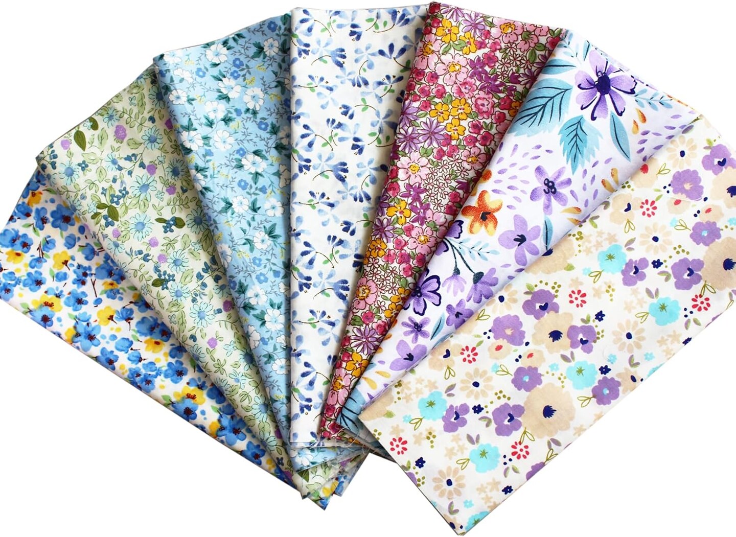 42-10" Quilting Cotton Fabric Bundles Printed Floral Craft Fabric Precut 100% Cotton