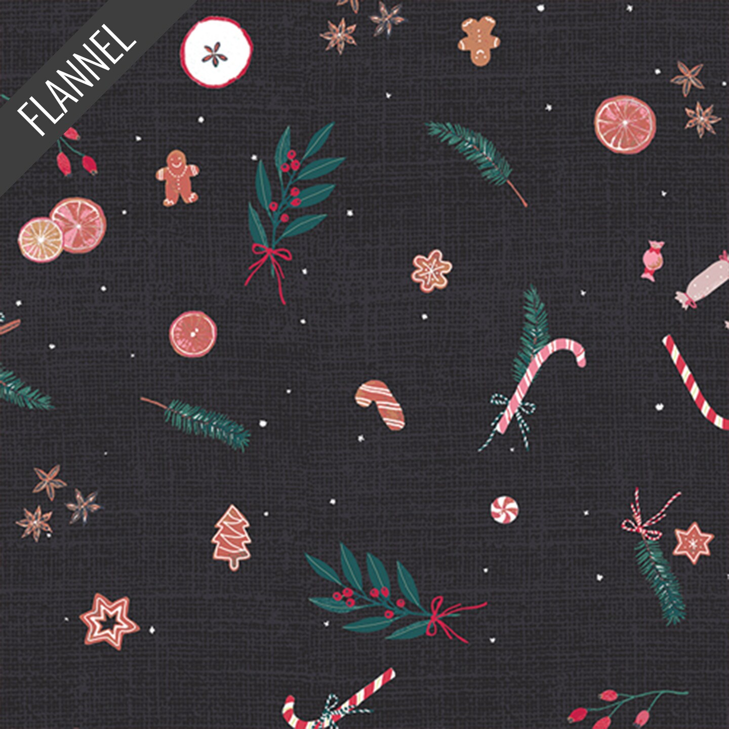 Christmas Potpourri Flannel in Wintertale (f12250) | Art Gallery Flannel | AGF Studio | Art Gallery