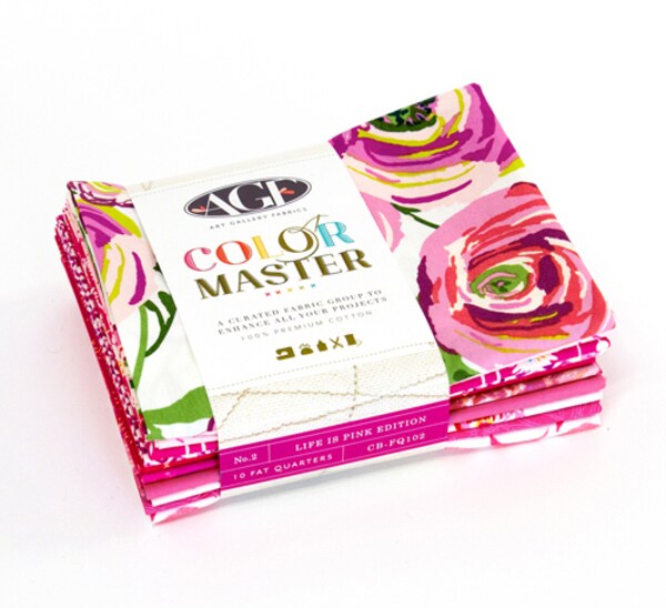 Life Is Pink Color Master Fat Quarter Bundle by AGF Studio