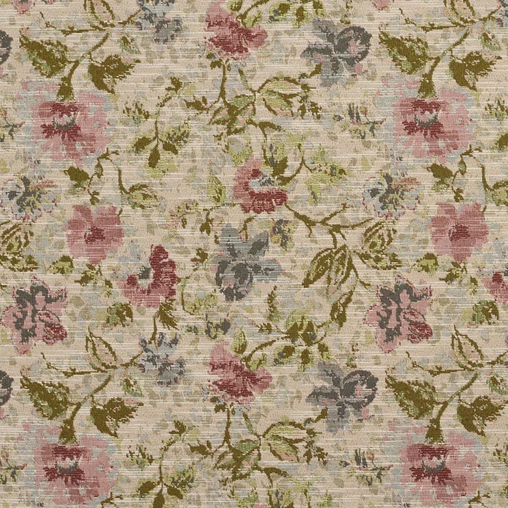Blush - Pink Floral Upholstery Fabric 54 Inches&#x22;