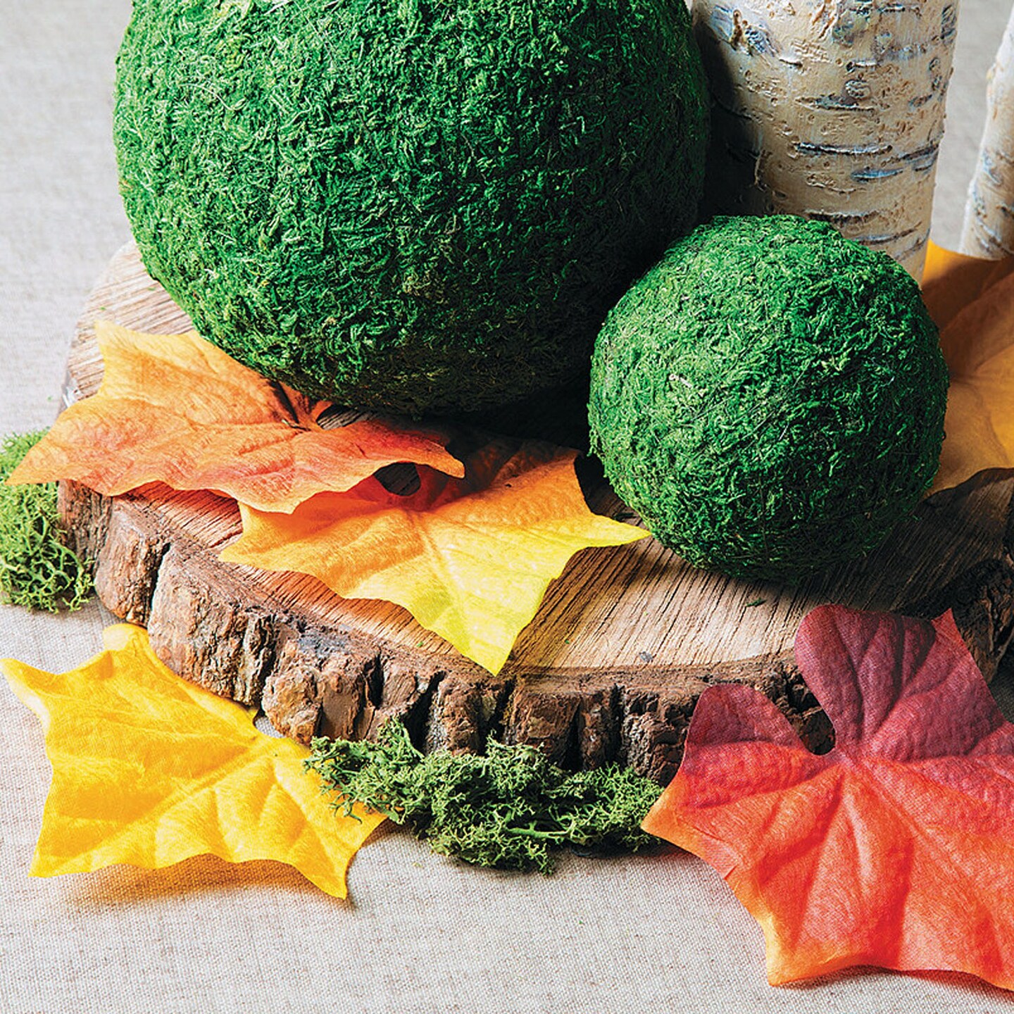 4 x 6" Large Polyester Fall Leaves Assortment 100 Pieces Autumn Decor