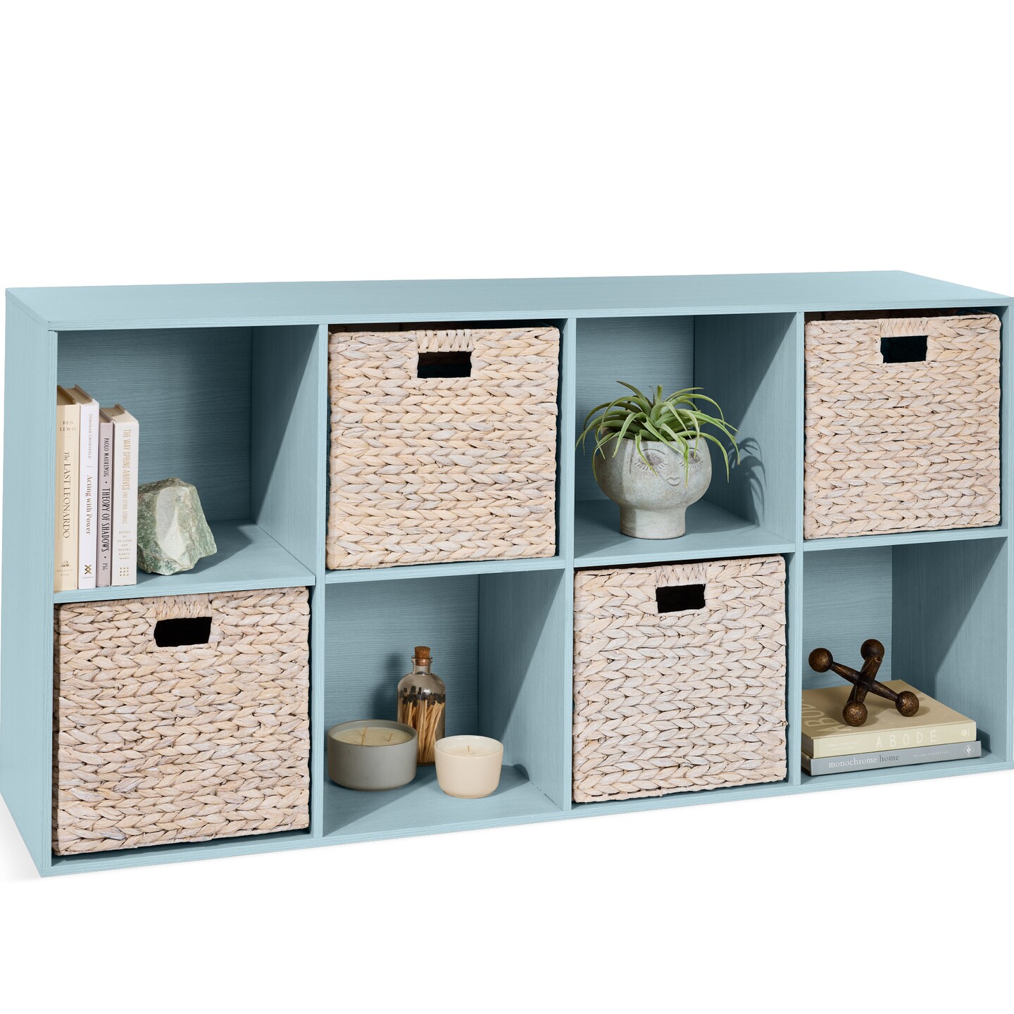 Best Choice Products 8-Cube Bookshelf, 11in Display Storage System, Organizer w/ Removable Back Panels