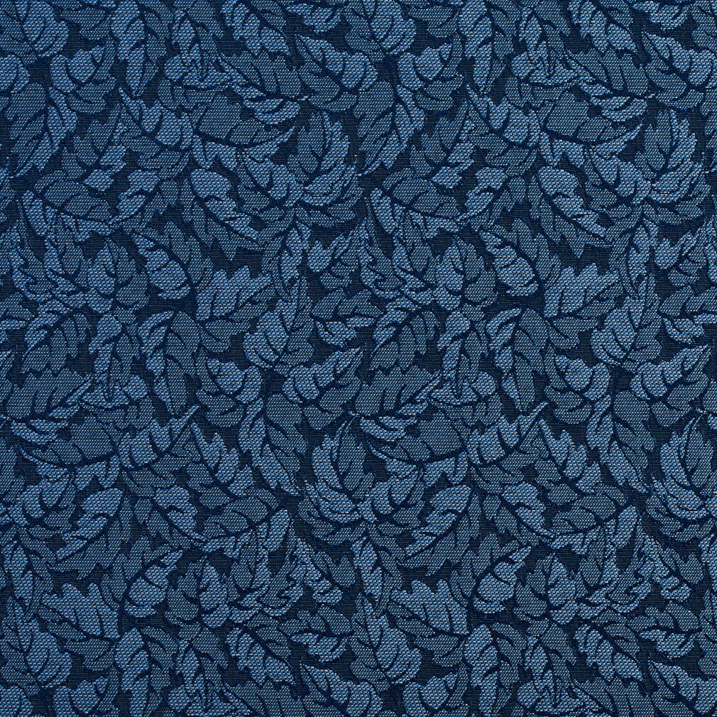 Azure - Blue Leaves,Small Scale Upholstery Fabric 54 Inches&#x22;
