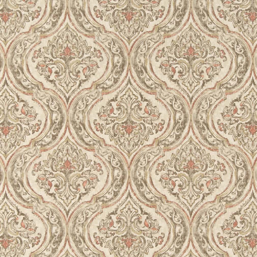 Upholstery Fabric - Pink Damask Upholstery Fabric 54 Inches&#x22;