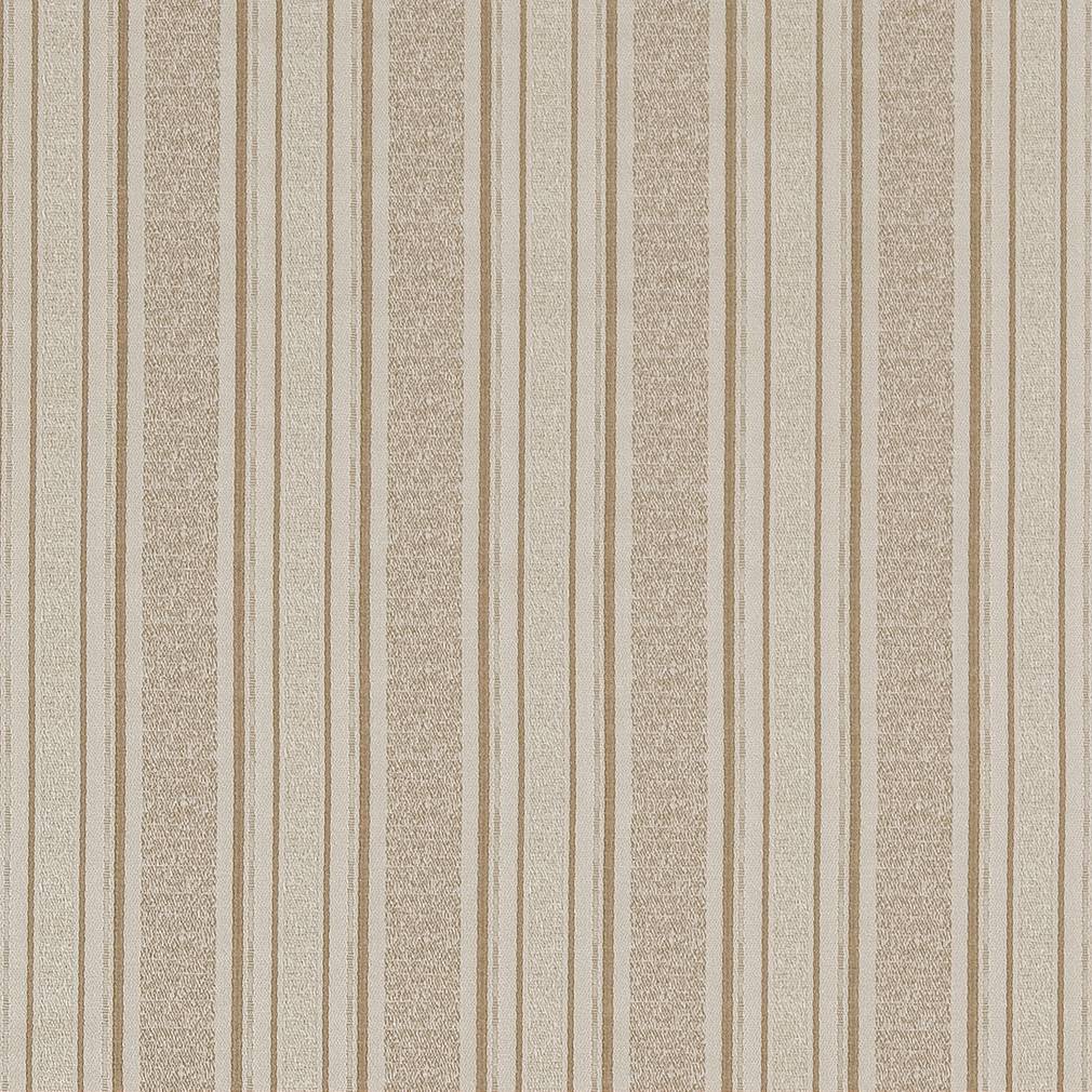 Champagne Stripe - Beige &#x26; Taupe Stripe Upholstery Fabric 54 Inches&#x22;