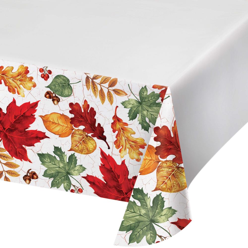 Autumn Air Paper Tablecover, 54&#x22; x 102&#x22; (1/Pkg)