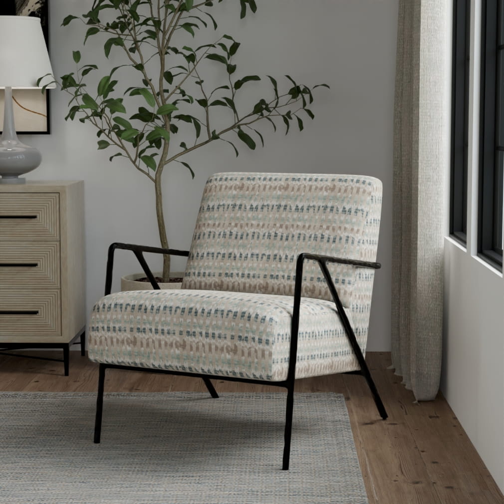 Upholstery Fabric - Aqua & Teal Abstract & Geometric Upholstery Fabric 54 Inches"