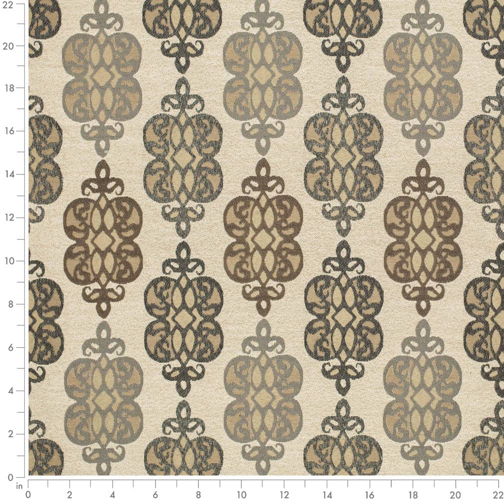 Metal - Black,brown,grey Silver Abstract Geometric Upholstery Fabric 54 Inches"