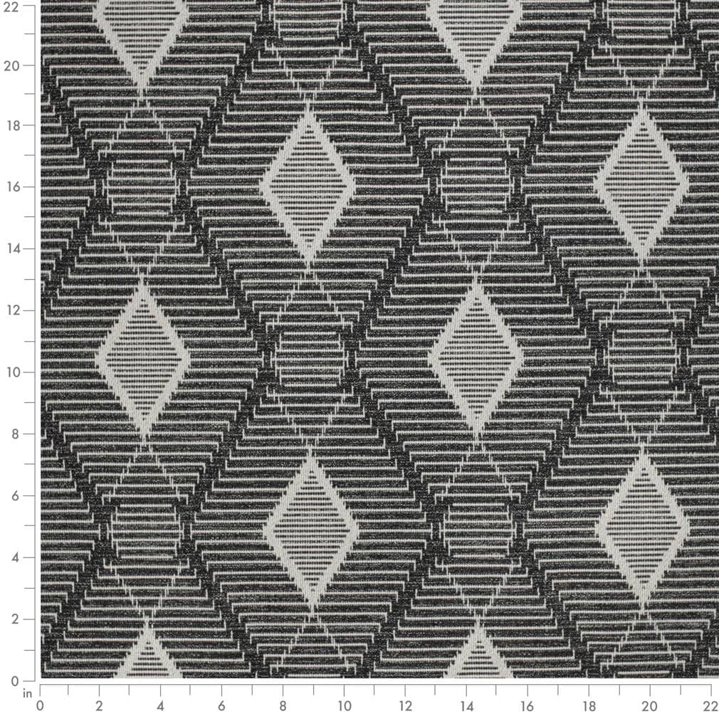 Upholstery Fabric - Black Abstract & Geometric Upholstery Fabric 54 Inches"