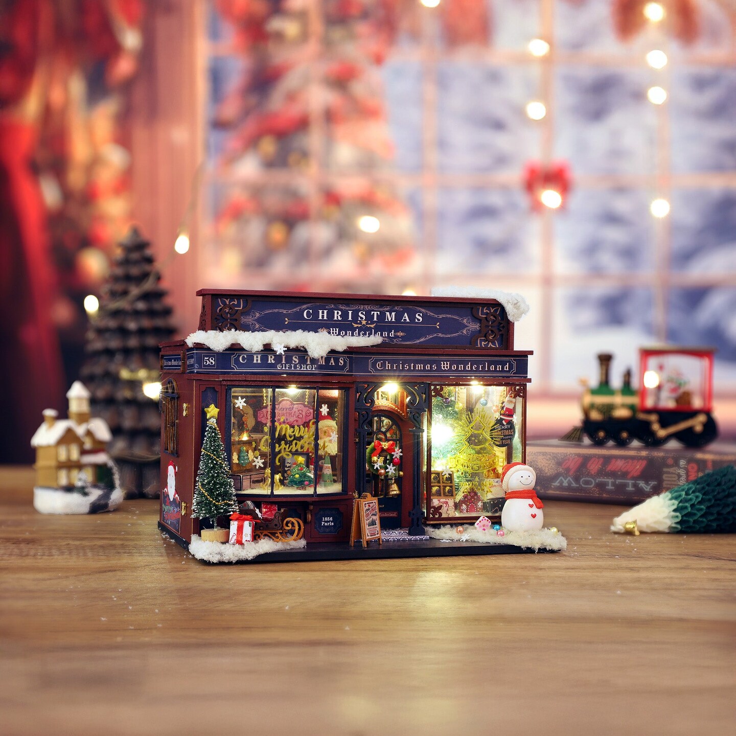 DIY Miniature House Kit - Christmas Wonderland